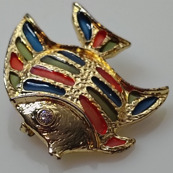 Colorful Fish Brooch - Picture 2 of 5